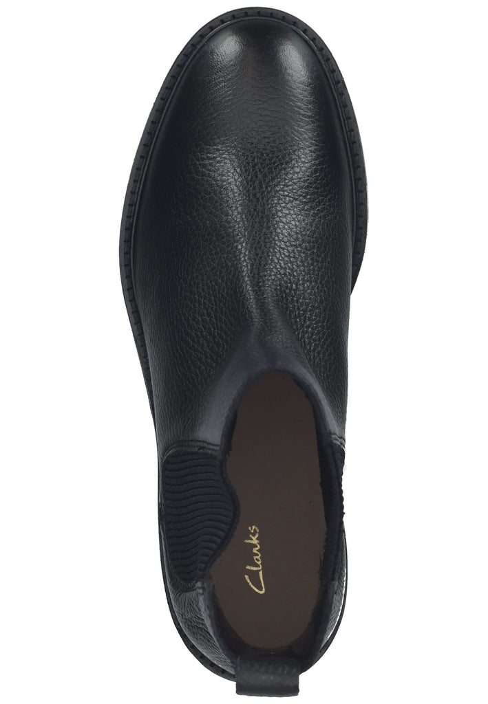 Clarks Stiefelette Leder/Textil Schwarz