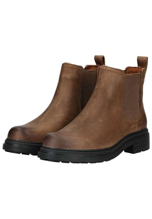 Clarks Stiefelette Leder/Textil Walnut