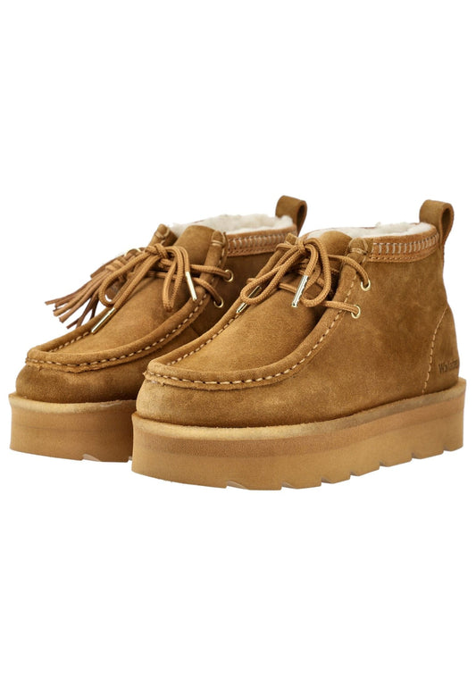 Clarks Stiefelette Veloursleder Braun Warmfutter