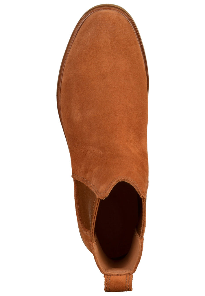 Clarks Stiefelette Veloursleder Cognac