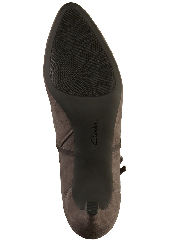 Clarks Stiefelette Veloursleder Dunkelgrau