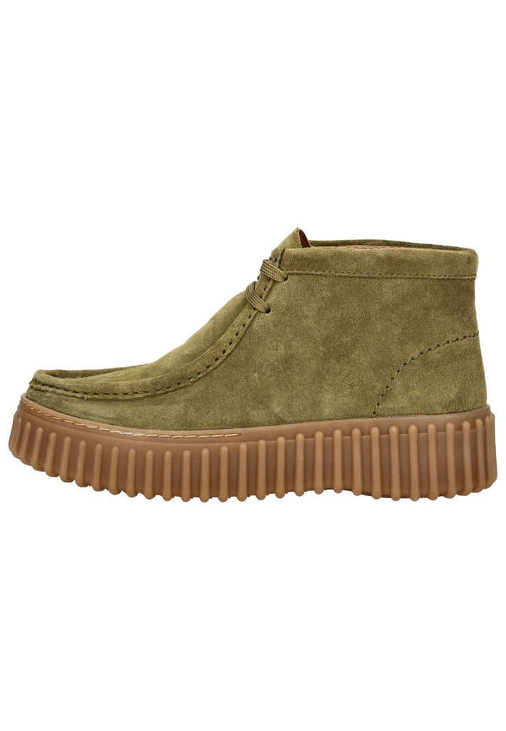 Clarks Stiefelette Veloursleder Olive