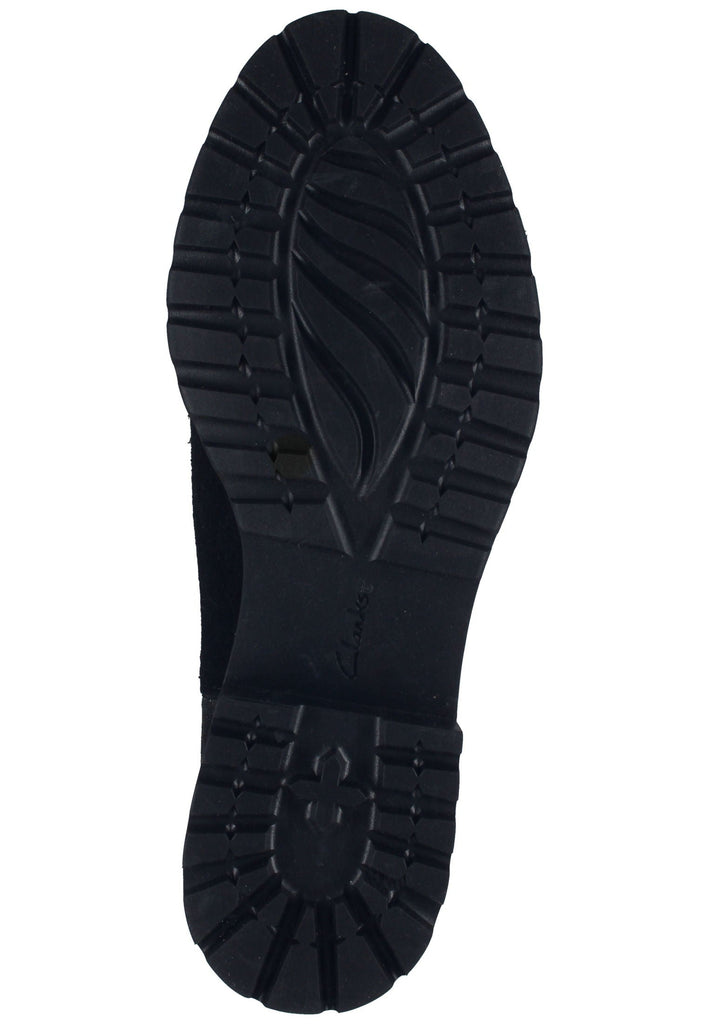 Clarks Stiefelette Veloursleder Schwarz