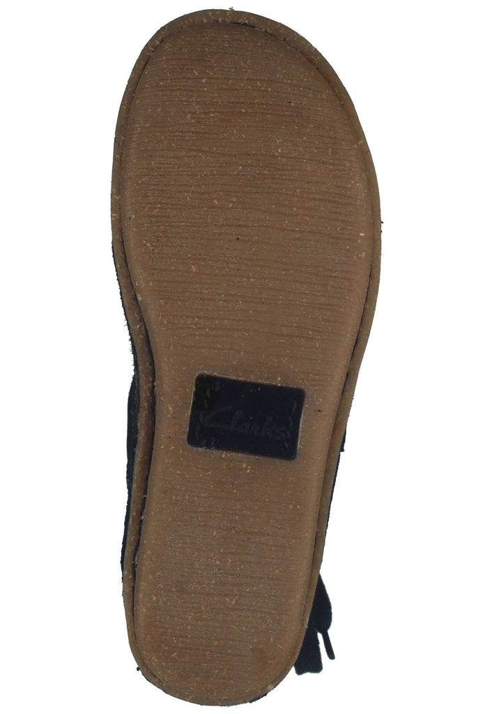 Clarks Stiefelette Veloursleder Schwarz