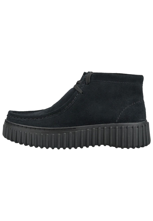 Clarks Stiefelette Veloursleder Schwarz/Schwarz