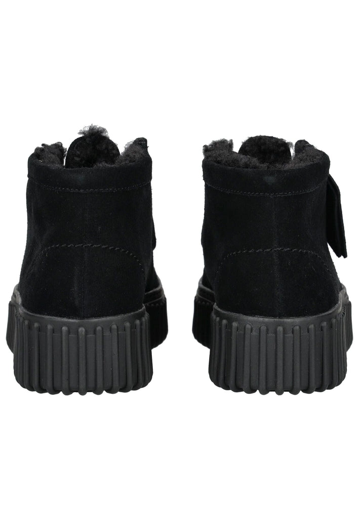 Clarks Stiefelette Veloursleder Schwarz Warmfutter
