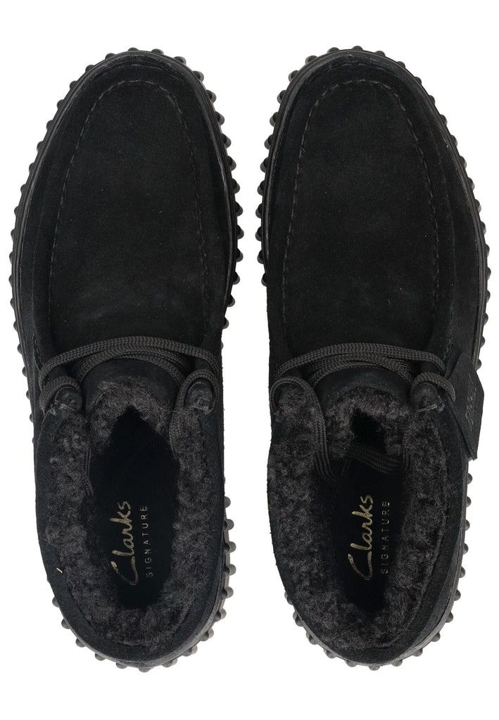 Clarks Stiefelette Veloursleder Schwarz Warmfutter