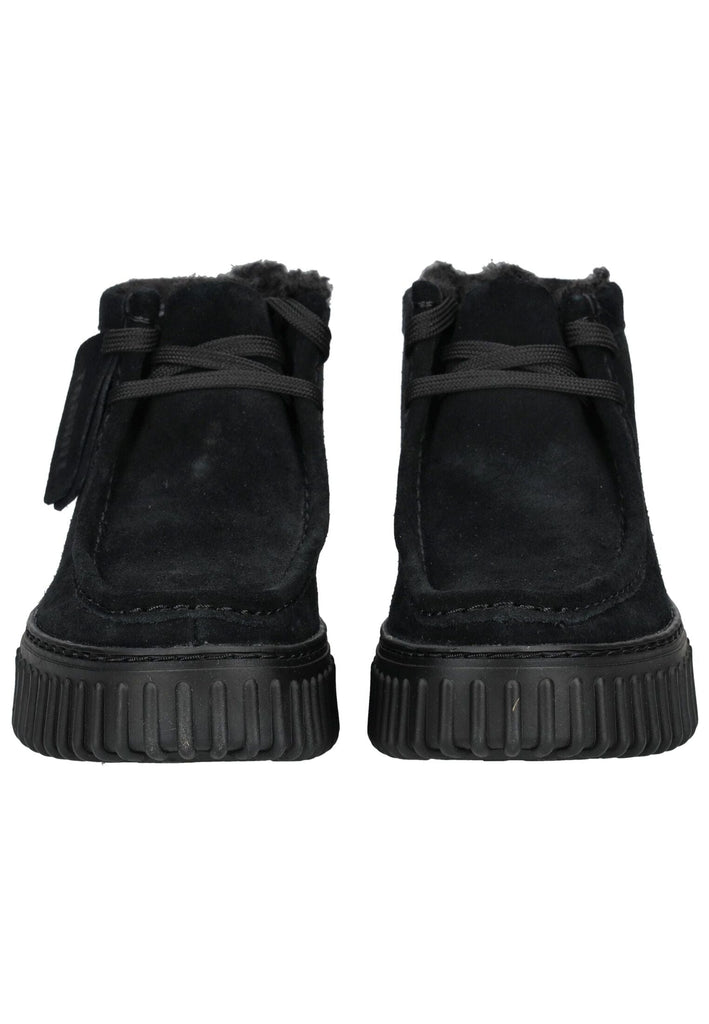 Clarks Stiefelette Veloursleder Schwarz Warmfutter