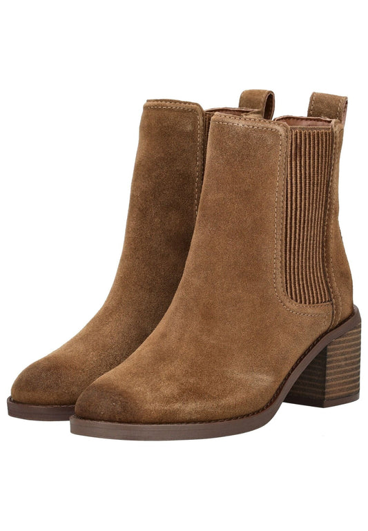 Clarks Stiefelette Veloursleder/Textil Hellbraun