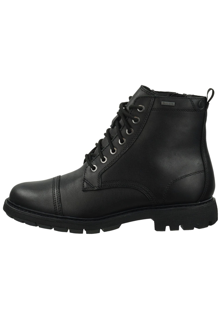 Stiefeletten Clarks Stiefelette Leder Black Warmfutter