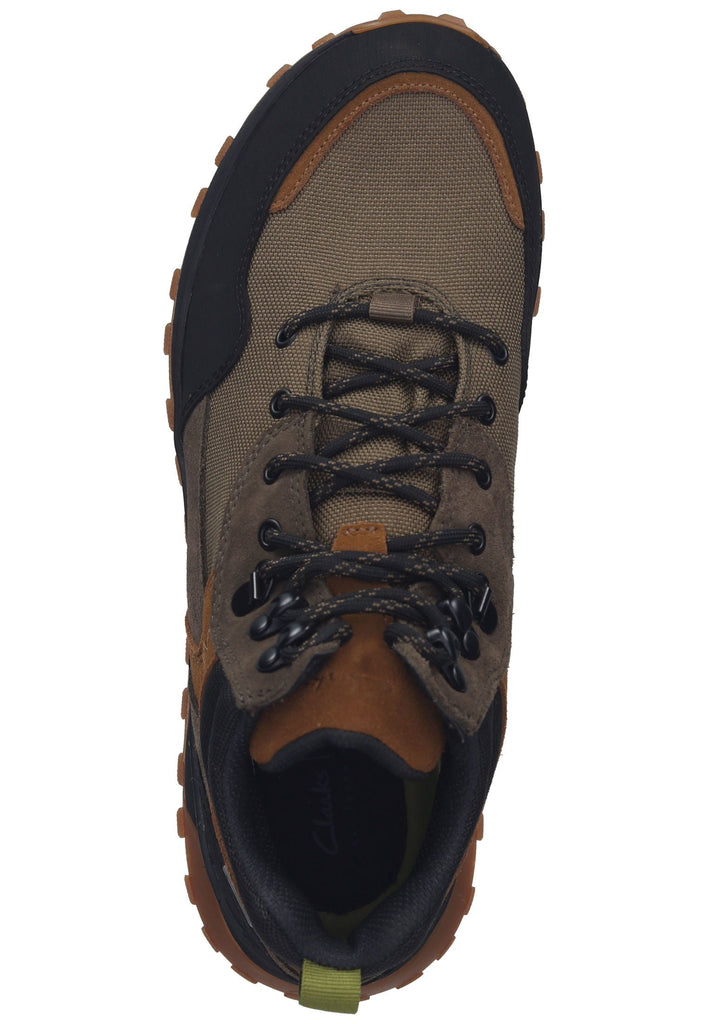 Clarks Wanderschuhe Leder/Textil Oliv/Braun