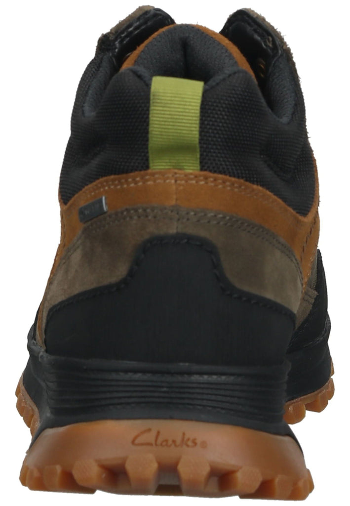 Clarks Wanderschuhe Leder/Textil Oliv/Braun