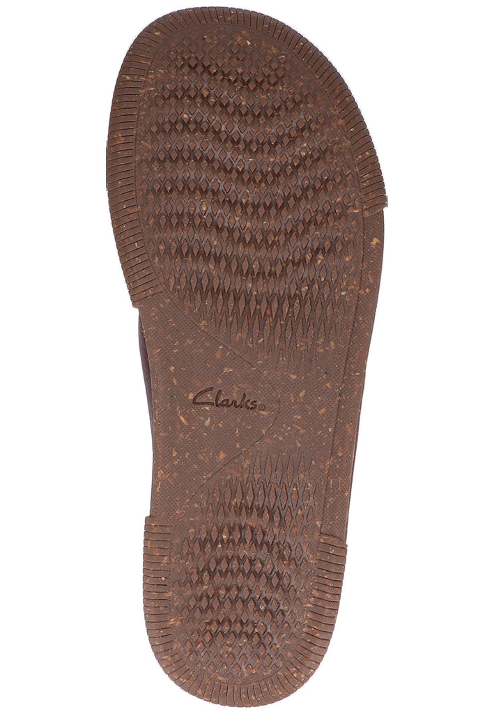 Clarks Zehensteg Leder Mahagony