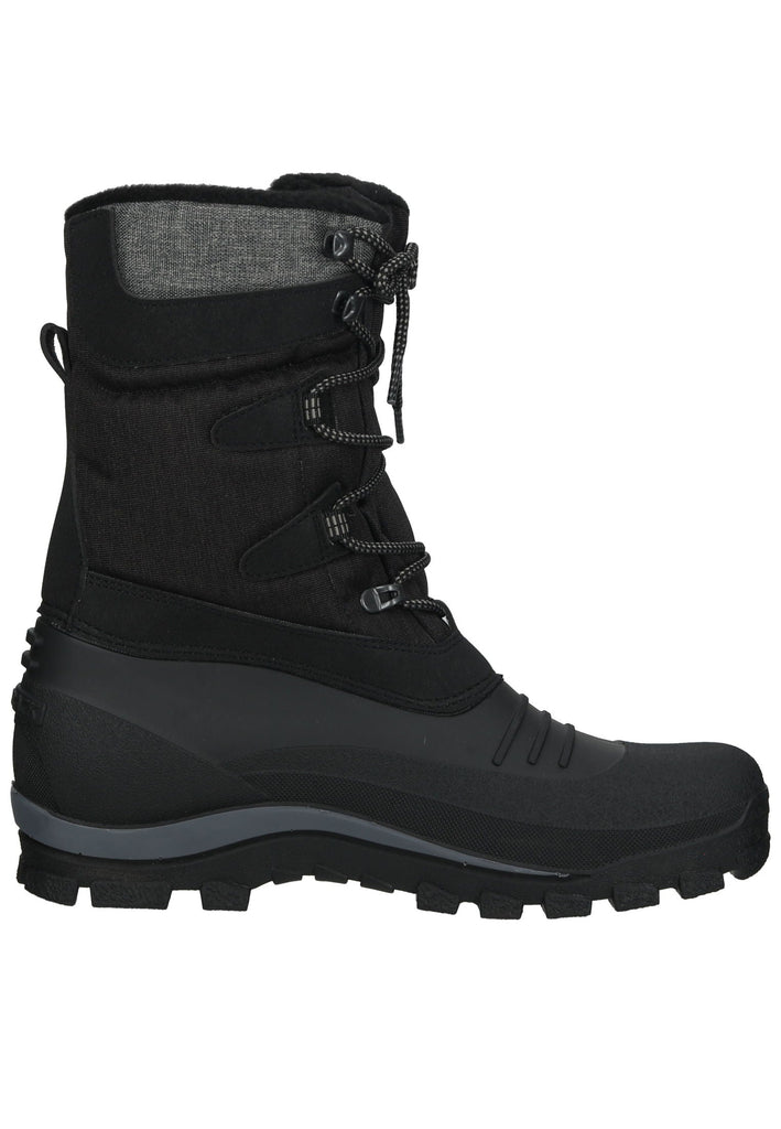 CMP Stiefelette Leder/Textil Schwarz/Grau Warmfutter