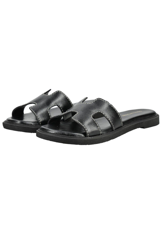 CopenhagenShoes Pantoletten Leder Schwarz/Schwarz