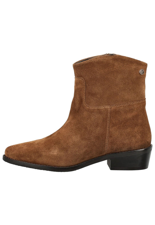CopenhagenShoes Stiefelette Veloursleder Cognac