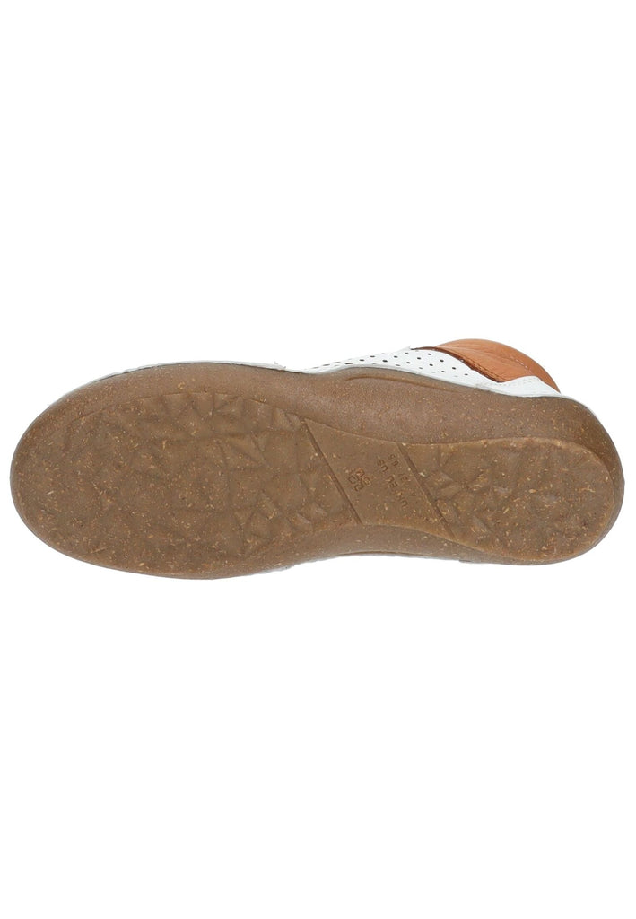 Cosmos Comfort Halbschuhe Leder Weiß/Braun