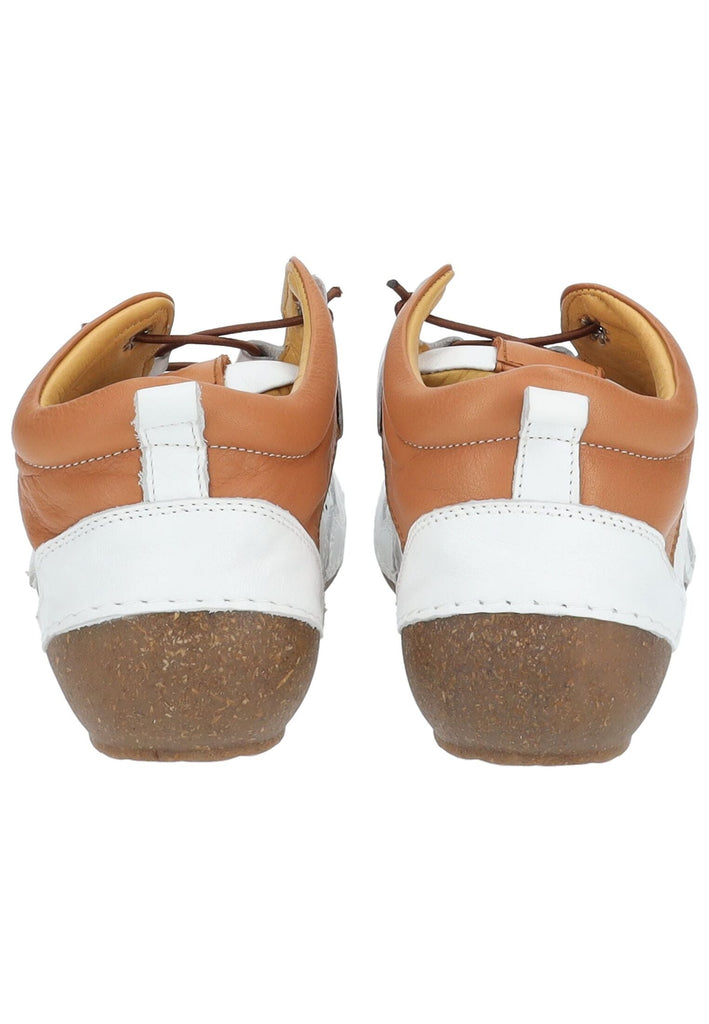 Cosmos Comfort Halbschuhe Leder Weiß/Braun