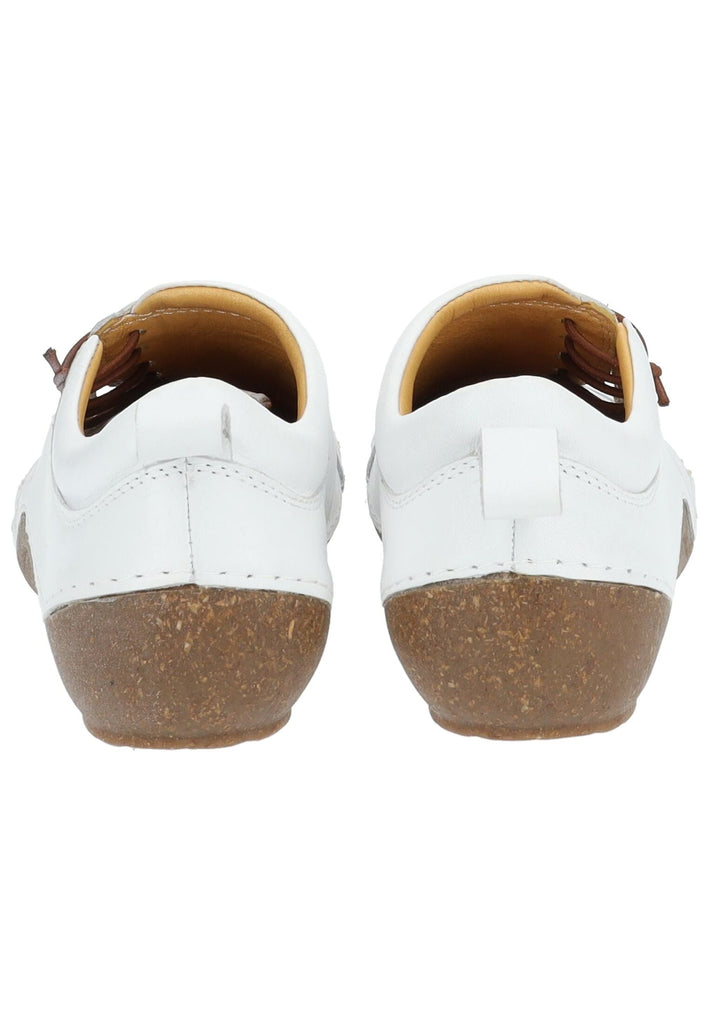 Cosmos Comfort Halbschuhe Leder Weiß/Braun