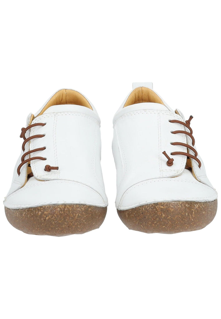 Cosmos Comfort Halbschuhe Leder Weiß/Braun