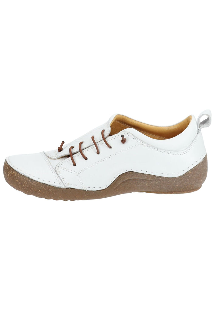 Cosmos Comfort Halbschuhe Leder Weiß/Braun