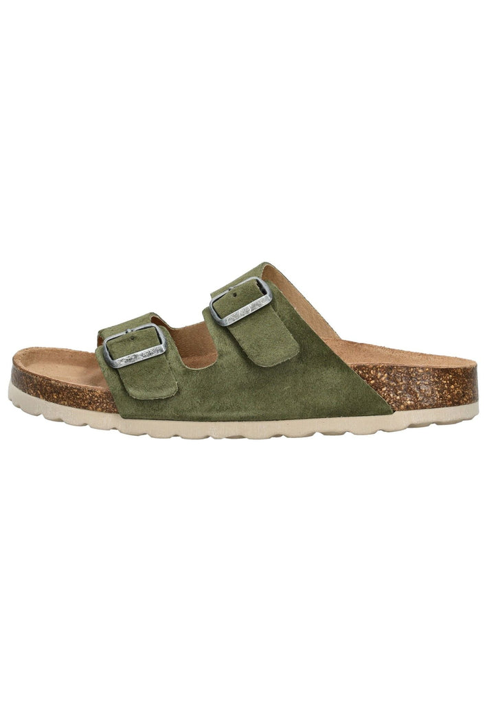 Pantoletten Cosmos Comfort Pantoletten Leder Dunkelgrün