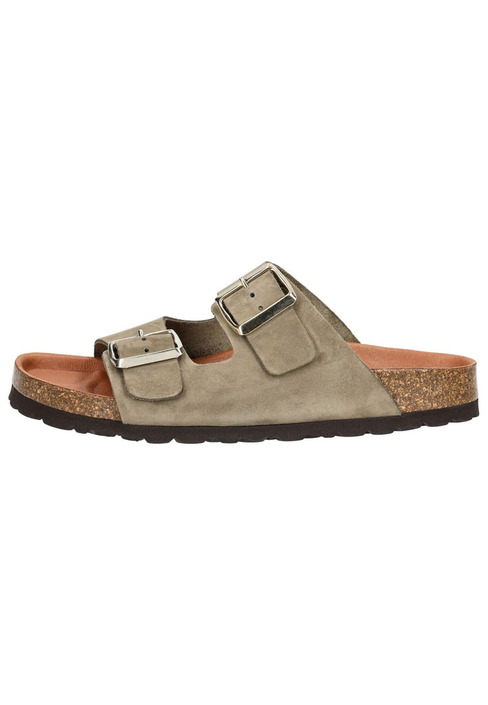 Pantoletten Cosmos Comfort Pantoletten Leder Khaki