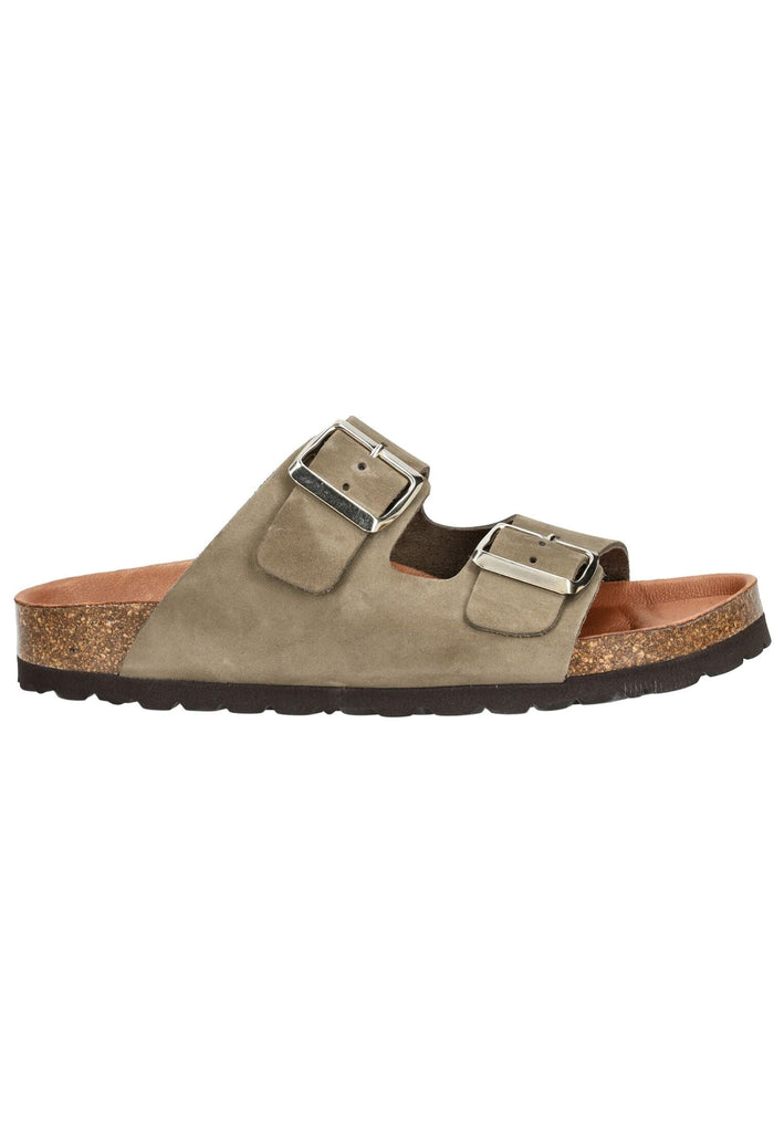 Cosmos Comfort Pantoletten Leder Khaki