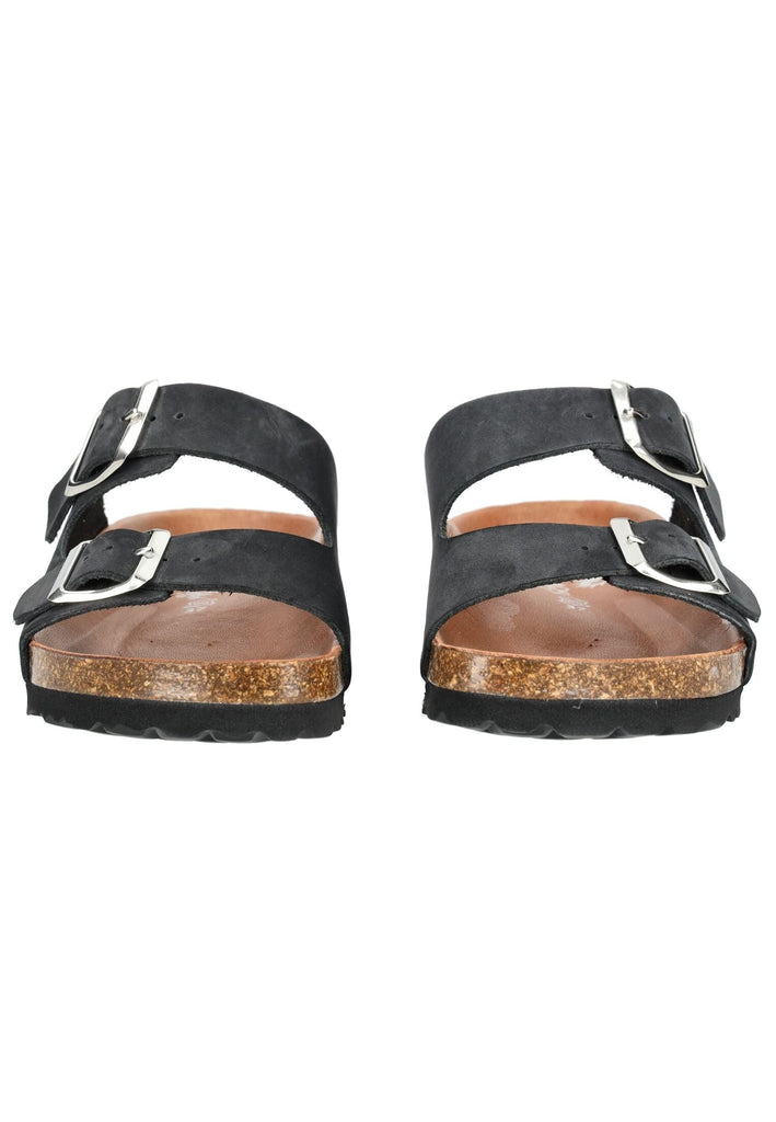 Cosmos Comfort Pantoletten Leder Schwarz