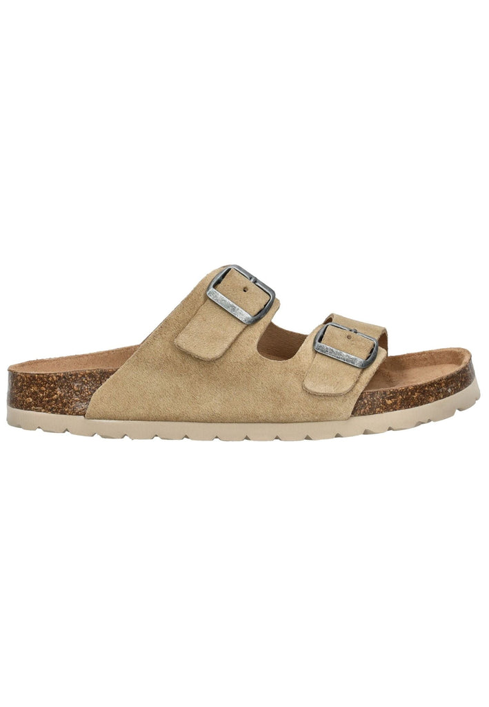 Cosmos Comfort Pantoletten Leder Taupe