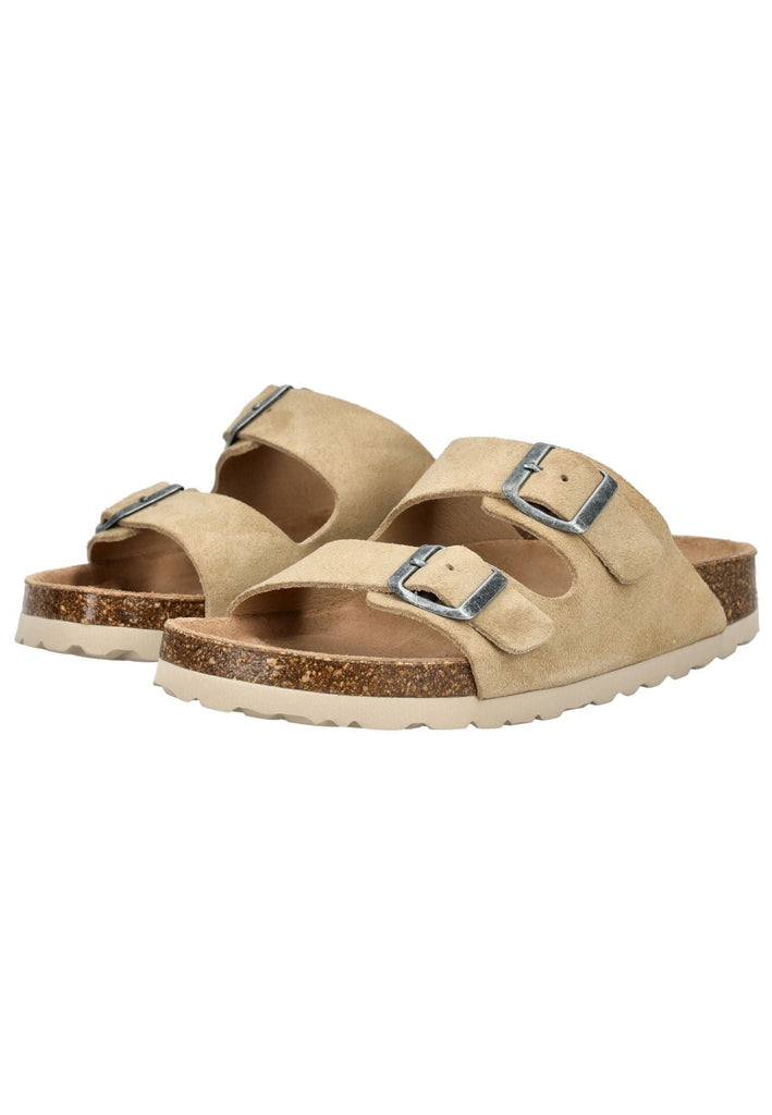 Cosmos Comfort Pantoletten Leder Taupe
