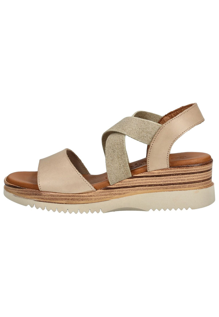 Sandalen Cosmos Comfort Sandalen Leder Beige