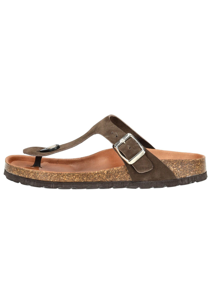 Sandalen Cosmos Comfort Zehensteg Leder Dunkelbraun