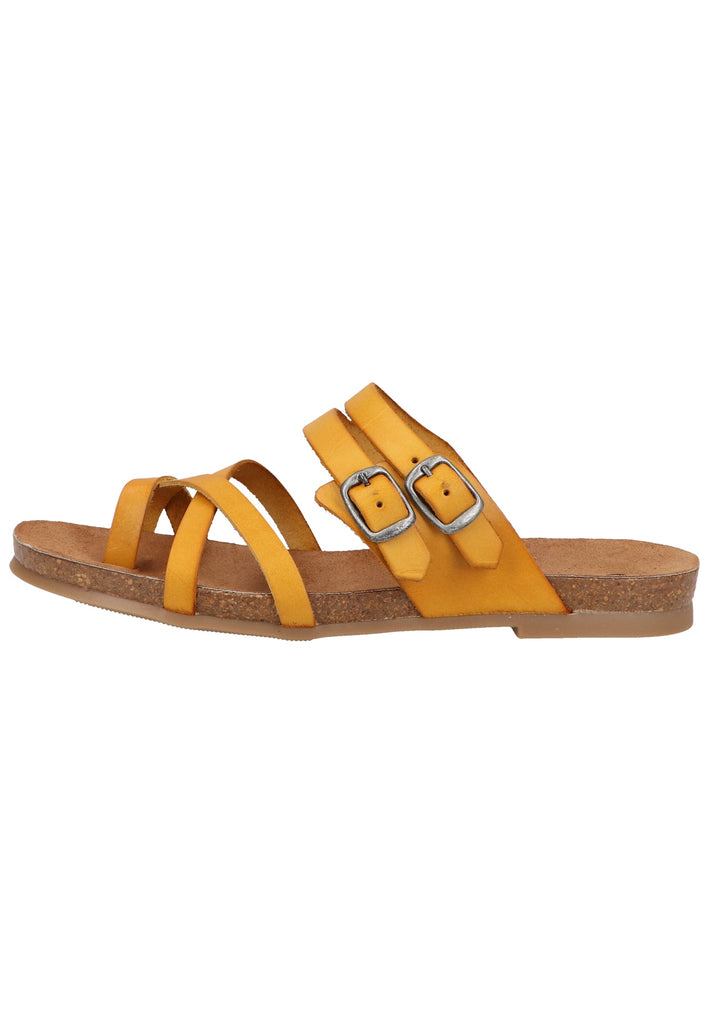Sandalen Cosmos Comfort Zehensteg Leder Gelb