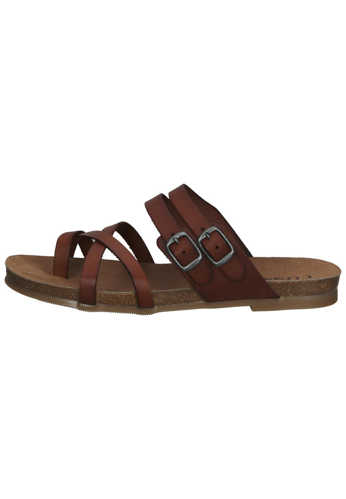Sandalen Cosmos Comfort Zehensteg Leder Kastanie