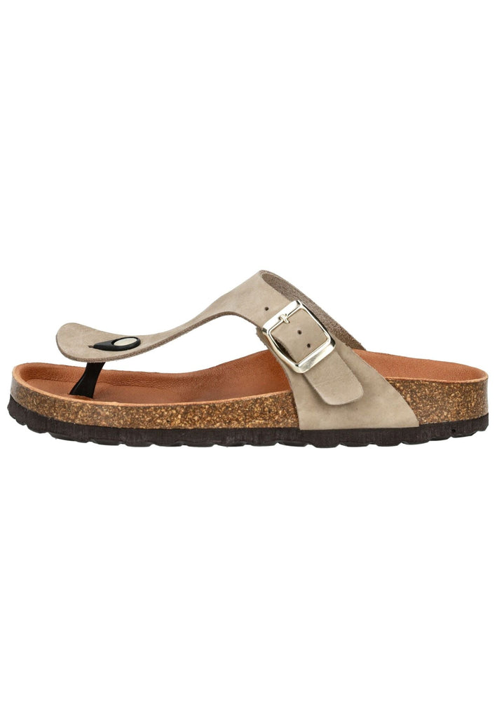 Sandalen Cosmos Comfort Zehensteg Leder Taupe