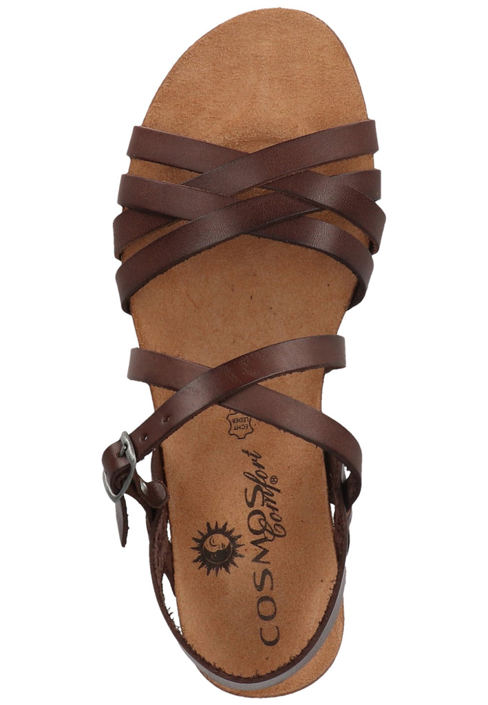 Cosmos Comfort Sandalen Leder Dunkelbraun