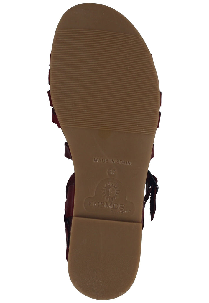 Cosmos Comfort Sandalen Leder Dunkelrot