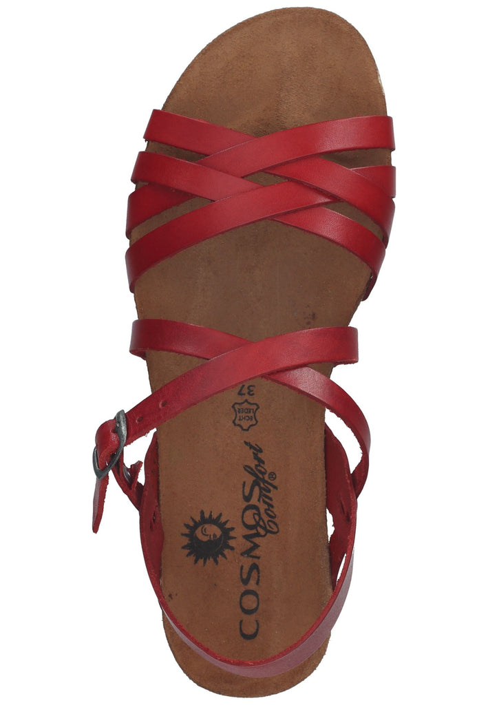 Cosmos Comfort Sandalen Leder Rot