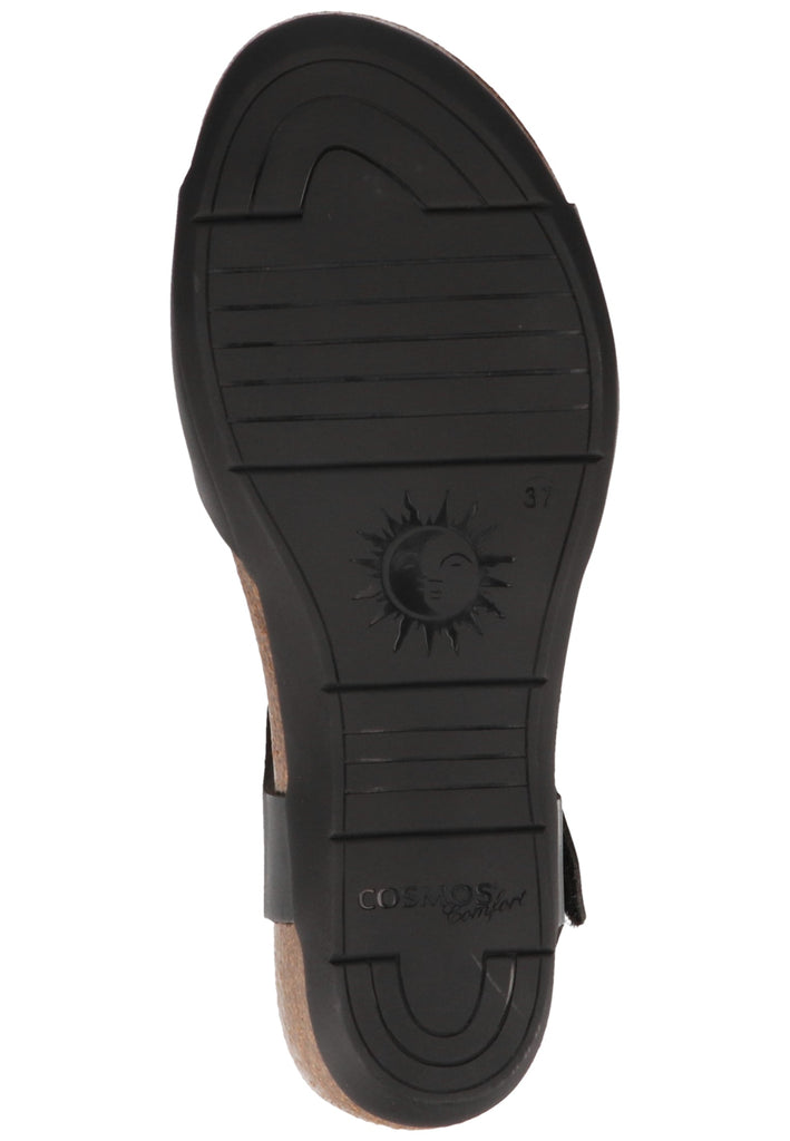 Cosmos Comfort Sandalen Leder Schwarz