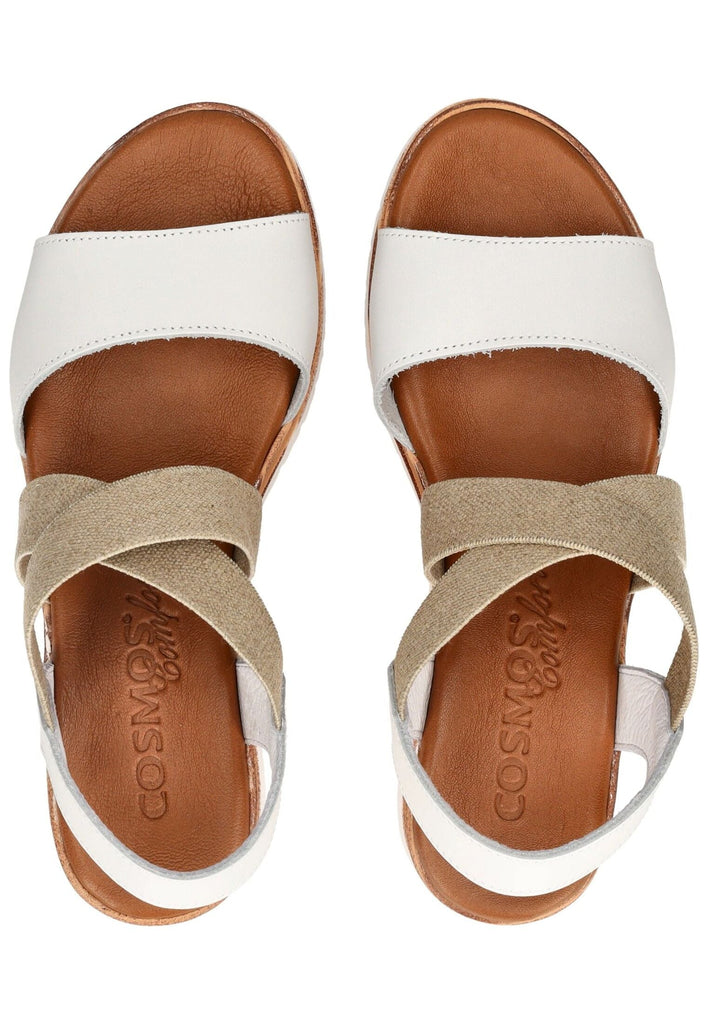 Cosmos Comfort Sandalen Leder Weiß
