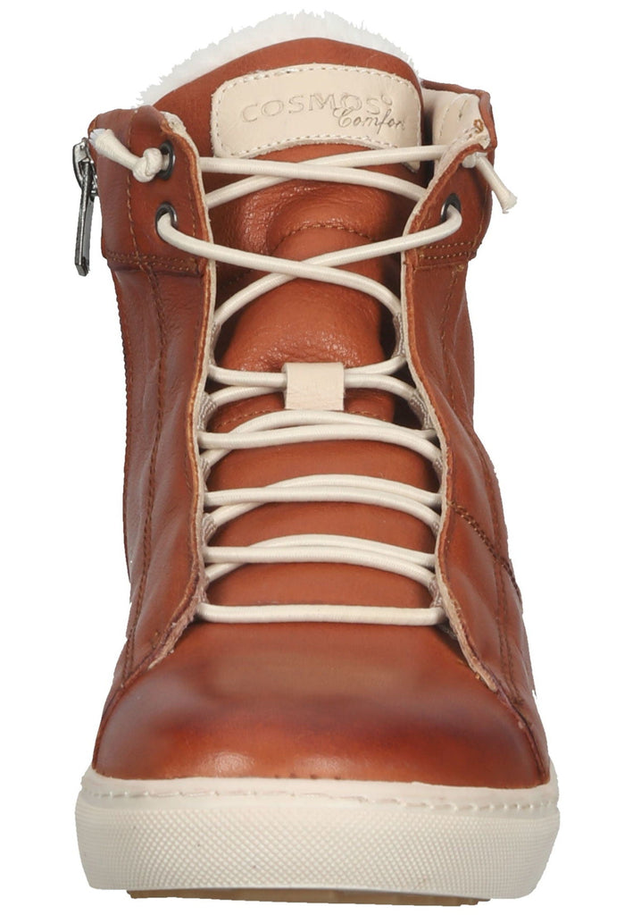 Cosmos Comfort Sneaker Leder Cognac Warmfutter