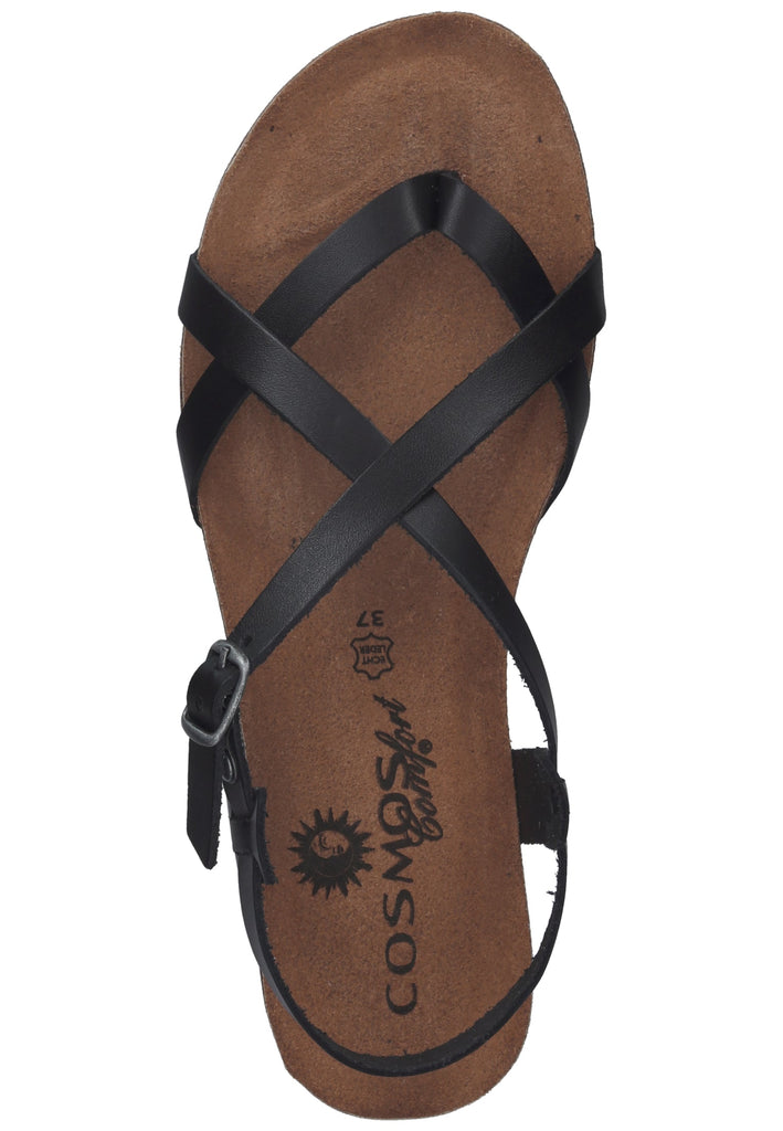 Cosmos Comfort Zehensteg Leder Schwarz