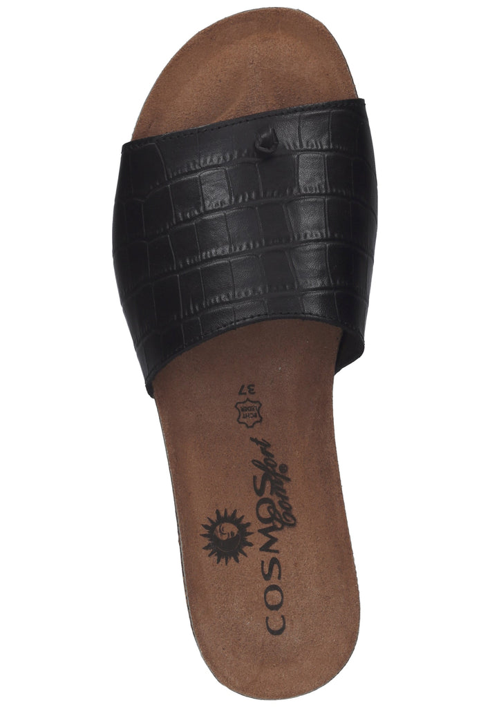 Cosmos Comfort Zehensteg Leder Schwarz