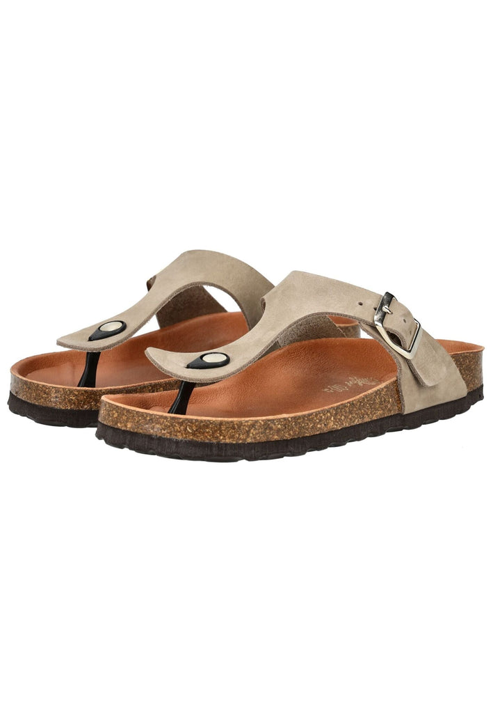 Cosmos Comfort Zehensteg Leder Taupe