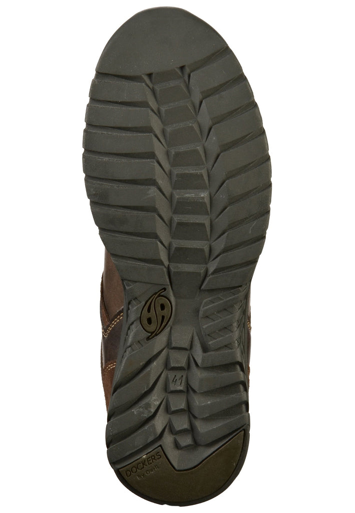 Dockers Halbschuhe Lederimitat/Textil Braun
