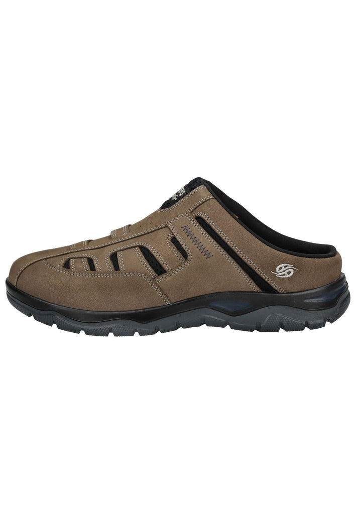 Pantoletten Dockers Pantoletten Nubukleder Braun
