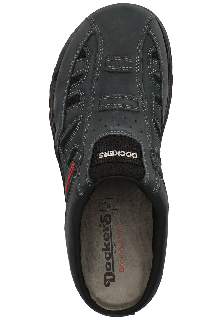 Dockers Pantoletten Leder Blau