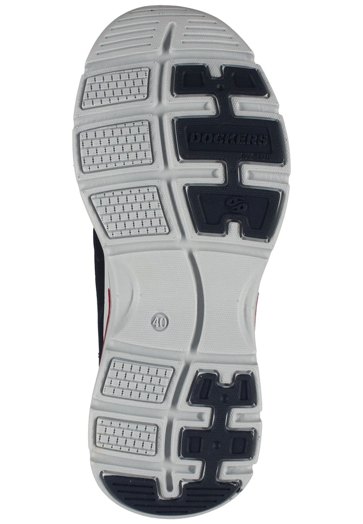 Dockers Pantoletten Lederimitat Schwarz