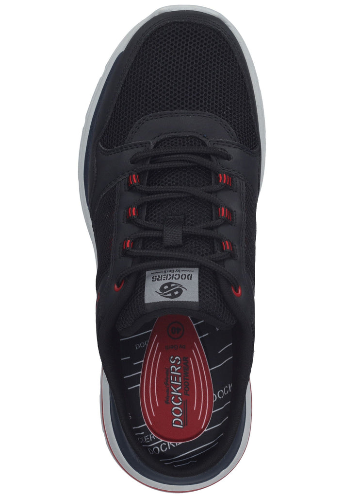 Dockers Pantoletten Lederimitat Schwarz